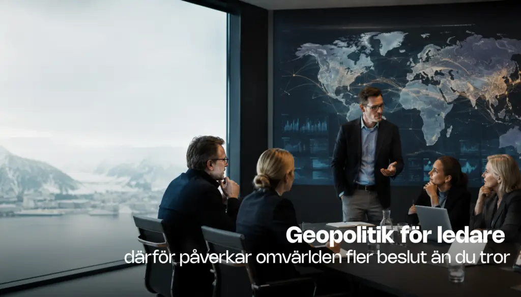 När omvärlden flyttar in i ledningsrummet – därför behöver fler ledare förstå geopolitik